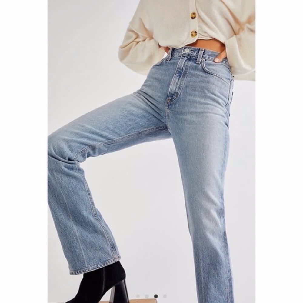 New Agolde Feel Good High Rise Wide Leg Classic Jean - Picture 9 of 15